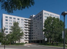 Exterior of the PPAC building from the northwest.