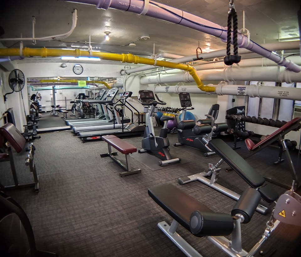 Gym for building residents.