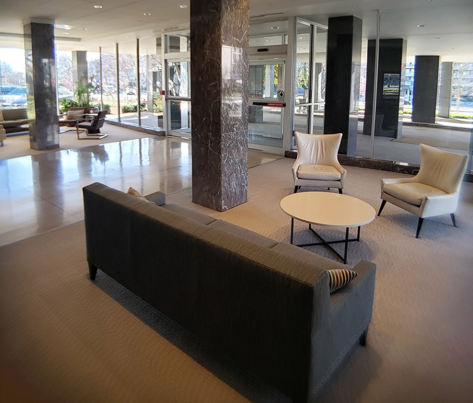 North part of the PPAC lobby, renovated in 2015.